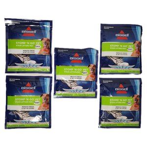 Bissell Stomp 'N Go Pet Stain Lifting Pads +Oxy 1 pad per pack (5 pack lot)